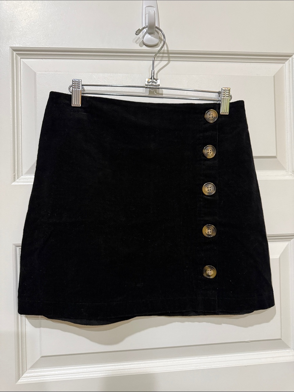 Mudpie Corduroy Button-Front Mini Skirt